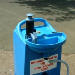 hand wash station drinking water bowset