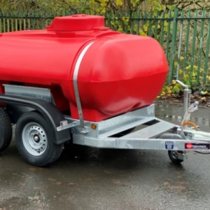 Red Twin Axle Highway Towable Water Bowsers Trailer