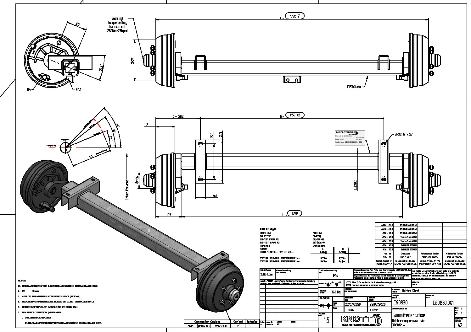 Trailer Axle's And Brake's (Parts)