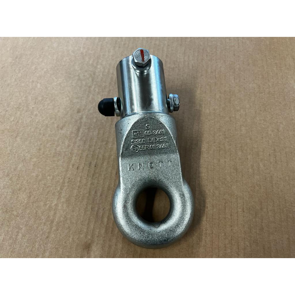 2000kg 40mm Ring Eye Hitch coupling head only (KnottAvonride KRV17