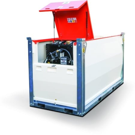 Fuel SteelCube 2000 litre unbranded 950 Litre U.N. Approved Bunded JET A1 Fuelcube / Polycube Trailer Engineering
