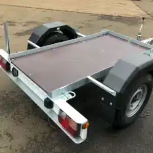 Single Axle Flatbed Trailer for 1125L Water Bowser Transport