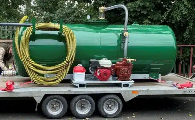 3000 litre skid base vacuum tanker