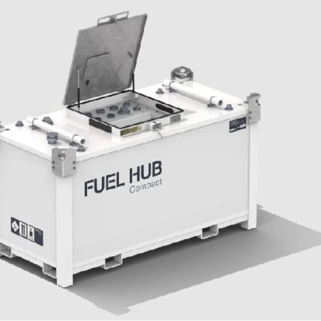 fuel Hub Compact 2 950 Litre U.N. Approved Bunded JET A1 Fuelcube / Polycube Trailer Engineering