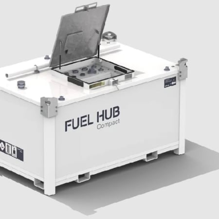 fuel Hub Compact 3 950 Litre U.N. Approved Bunded JET A1 Fuelcube / Polycube Trailer Engineering