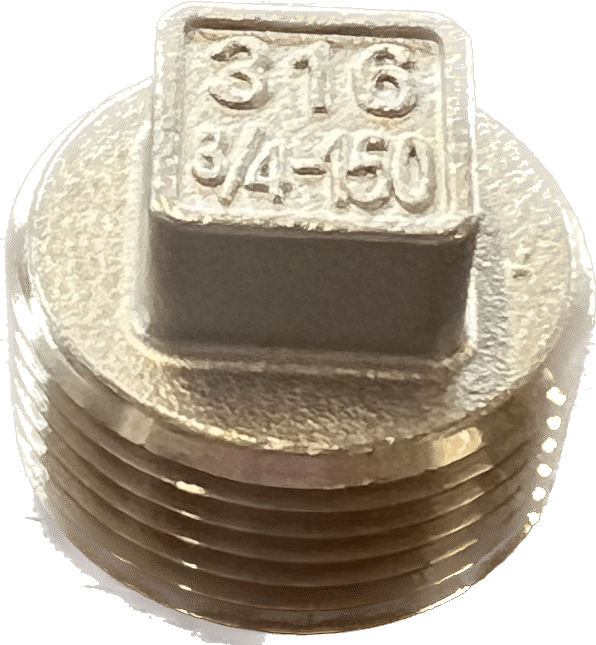 3/4" Stainless Steel Blanking Plug Trailer Engineering