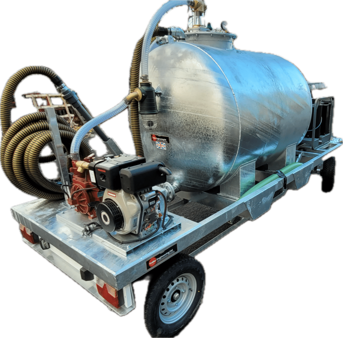 3000L Combination Hotwasher & Vacuum Tanker For Sale