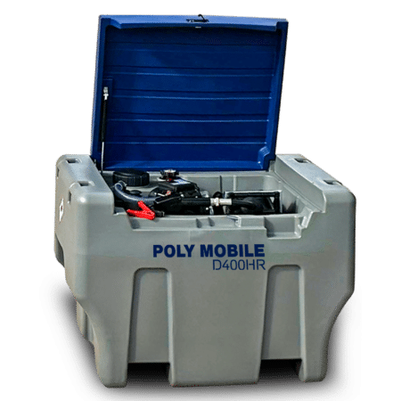 polymobile 400l hose reel 950 Litre U.N. Approved Bunded JET A1 Fuelcube / Polycube Trailer Engineering